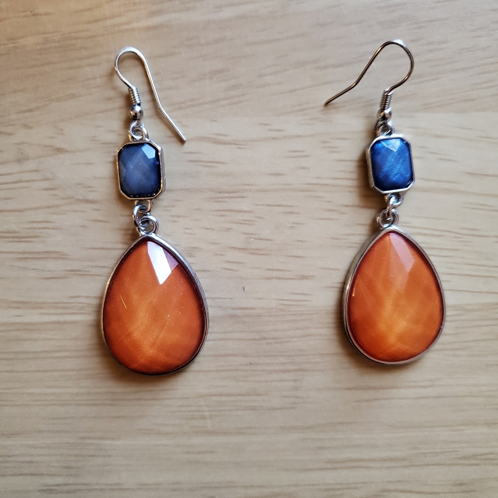 Silver Drop Dangling Earrings